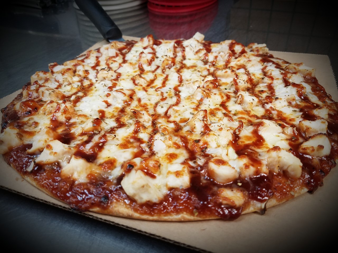 Barbecue Chicken Pizza at Cassanos